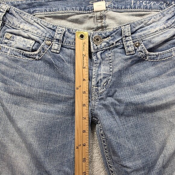 Silver Jeans Capri Jeans Womens W31 Light Wash Frances Low Rise Stretch Denim - Picture 10 of 11